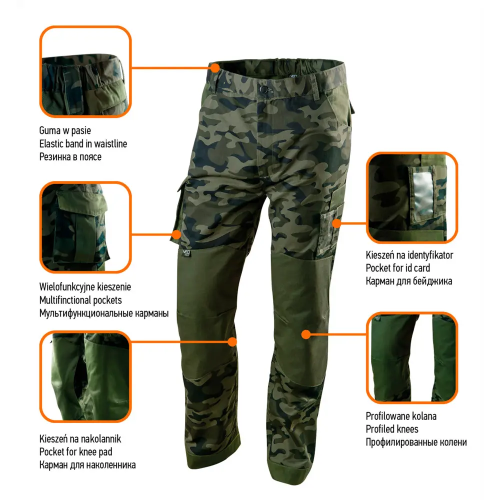 Брюки рабочие Neo 81-221-XXL цвет камуфляж размер XXL Neò Camo STLM-2066455 - Вид №7
