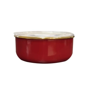 91472906 Миска Катюша Палитра 16x6.50x16 см эмалированная сталь цвет гранат STLM-1533004