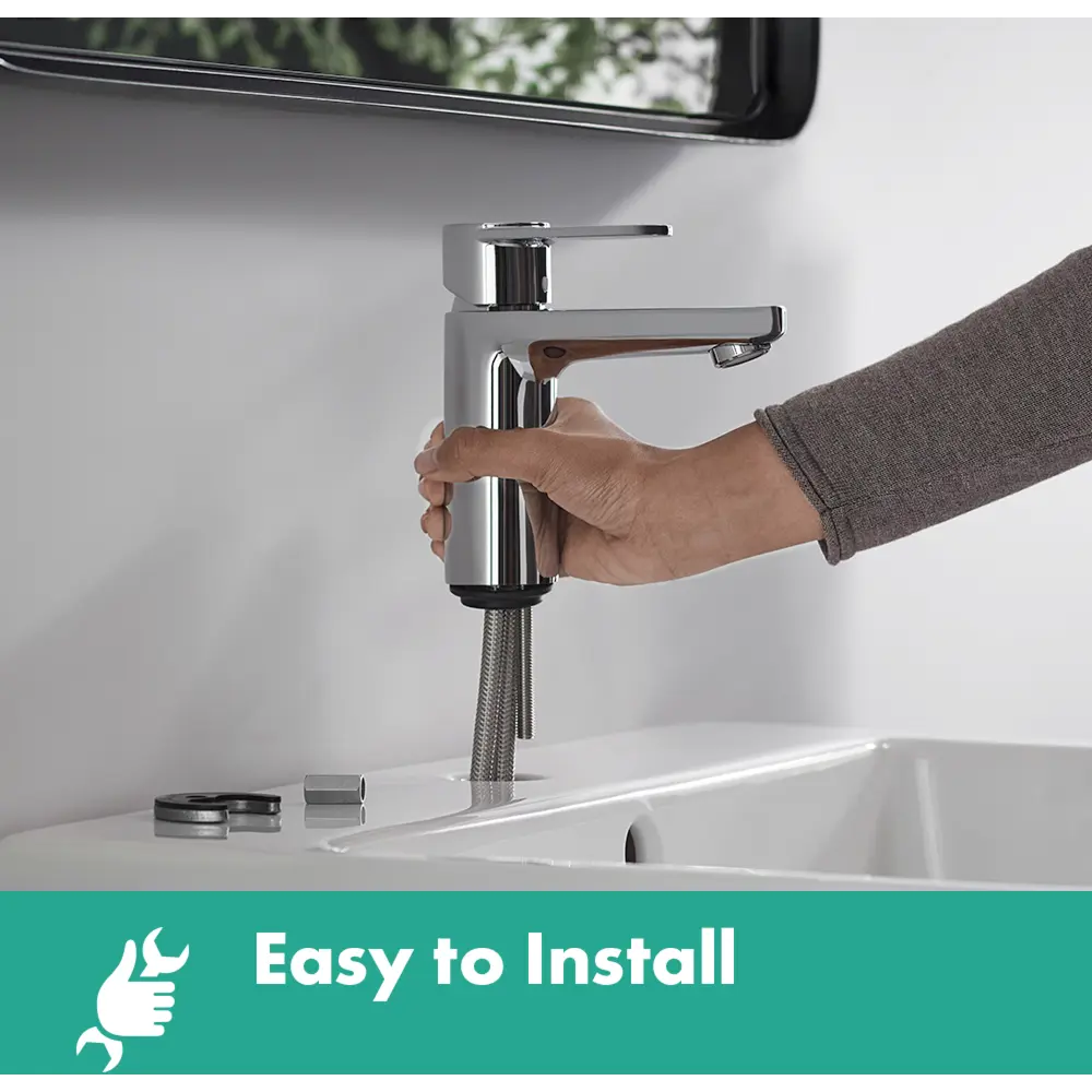 Смеситель для раковины Hansgrohe Vernis 100 однорычажный цвет хром STLM-2158039 - Вид №10