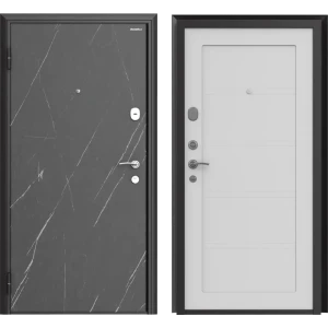 Дверь входная металлическая Премиум New 98x205 см левая серый силк маус