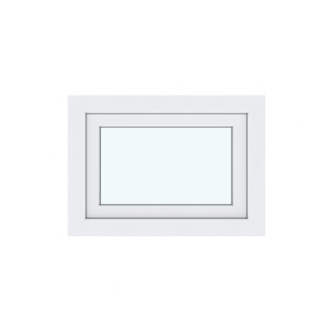 Окно-фрамуга ПВХ поворотно-откидное 50х70см REHAU Blitz двухкамерный стеклопакет АМЕГА