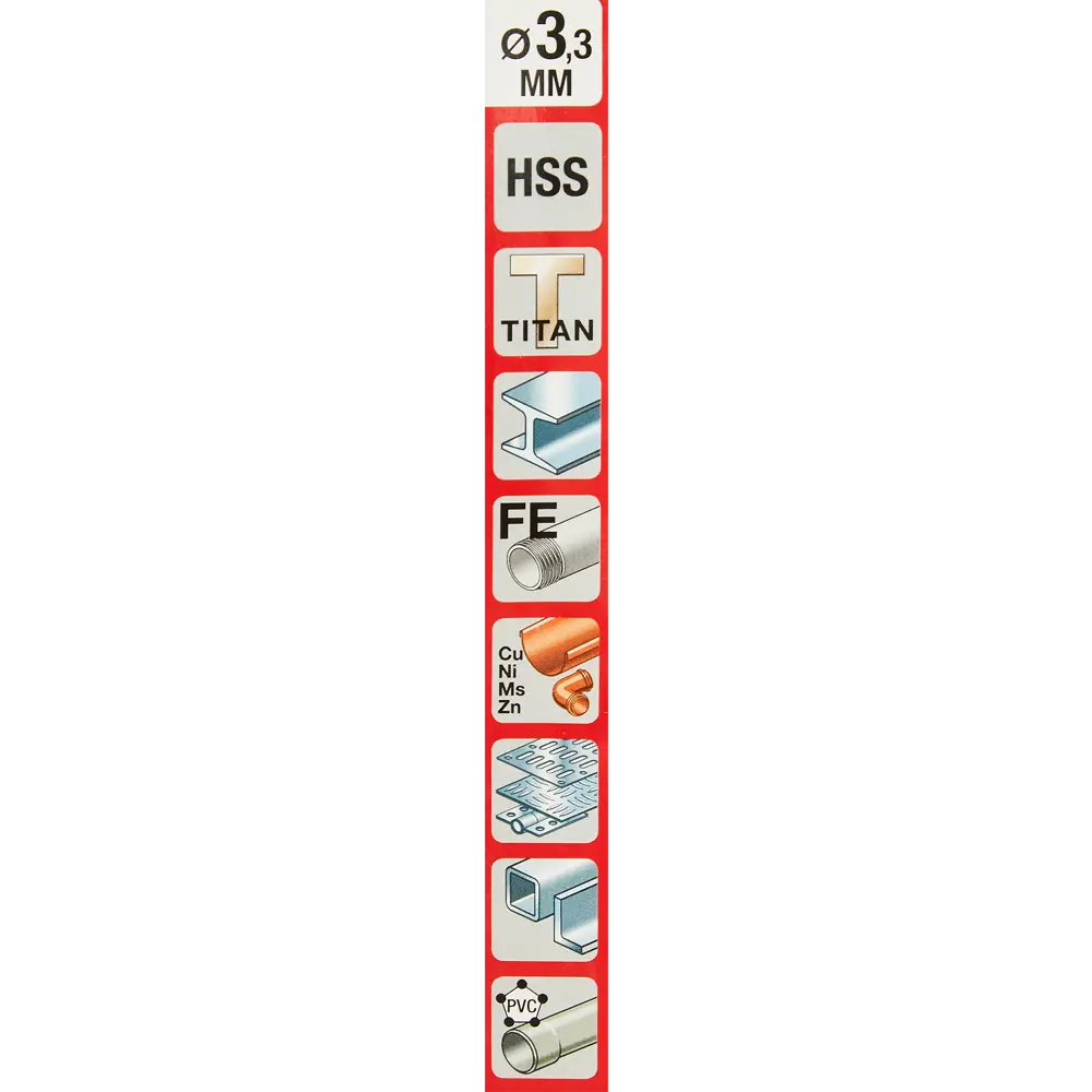 Сверло спиральное по металлу HSS KWB 238-633 3.3x65 мм STLM-2050790 - Вид №4