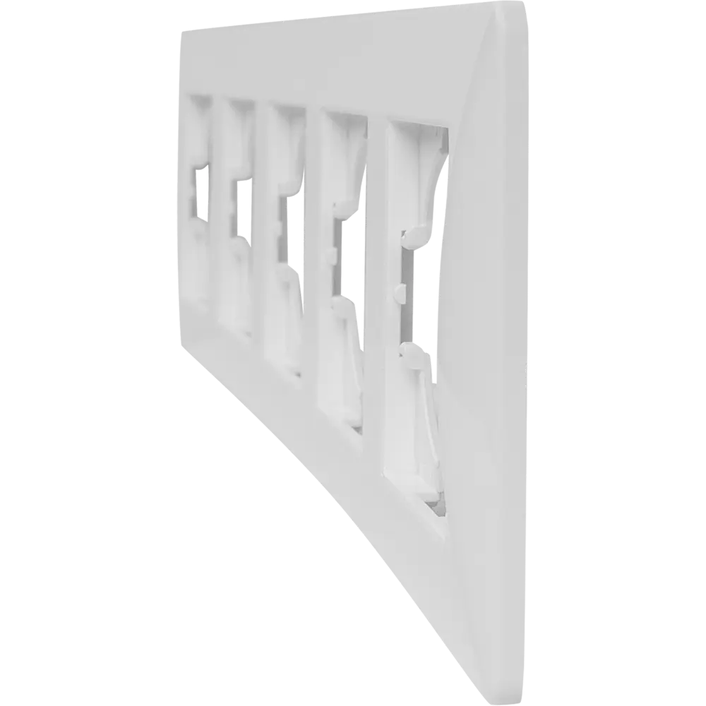 Рамка GUSI Electric Ugra для розеток и выключателей - 5 постов, белый глянец 83865079 STLM-0045247 - Вид №2