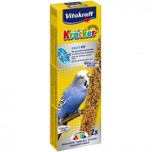 Т00009803 Лакомство для птиц Крекеры для волнистых попугаев-птенцов кальций, мед (2шт.уп) VITAKRAFT