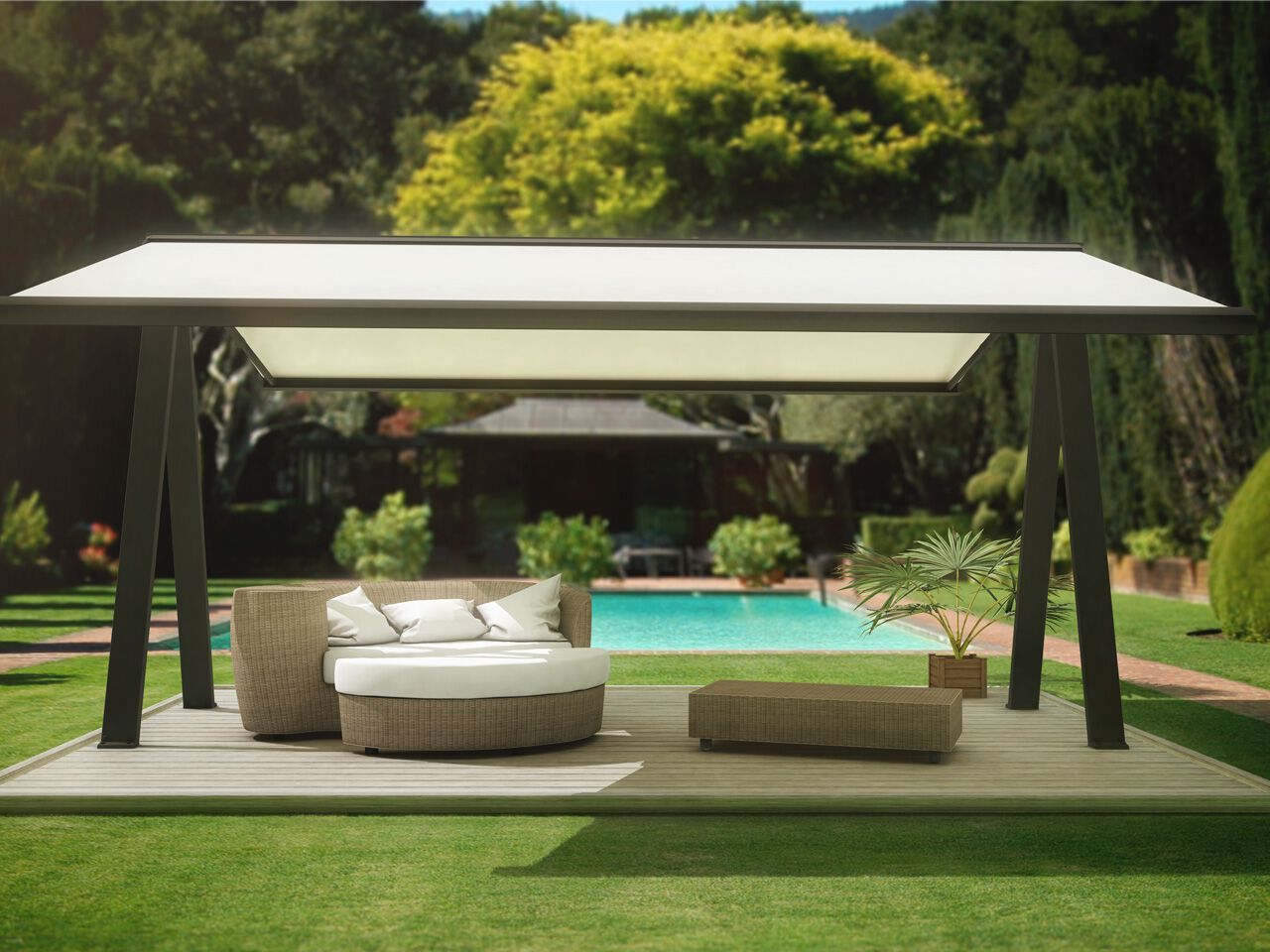 Беседка с наклонной крышей Gaviota UVE ARCH-00106540 - Вид №1