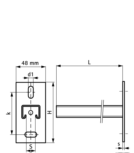 6603865 Монтажные профиля BIS RapidStrut® Консоли стеновые (BUP1000) монтаж к стене и полу WALRAVEN  - Вид №1
