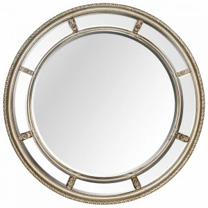 Зеркало большое круглое 115,5 см бронзовое Prestige Silver ART-ZERKALO ДИЗАЙНЕРСКИЕ 00-3884085 Бронза;зеркальный