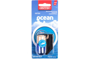 16124242 Подвесной ароматизатор - бутылочка с деревянной крышкой Aqua.series 5 мл, ocean S03401029 SKYWAY
