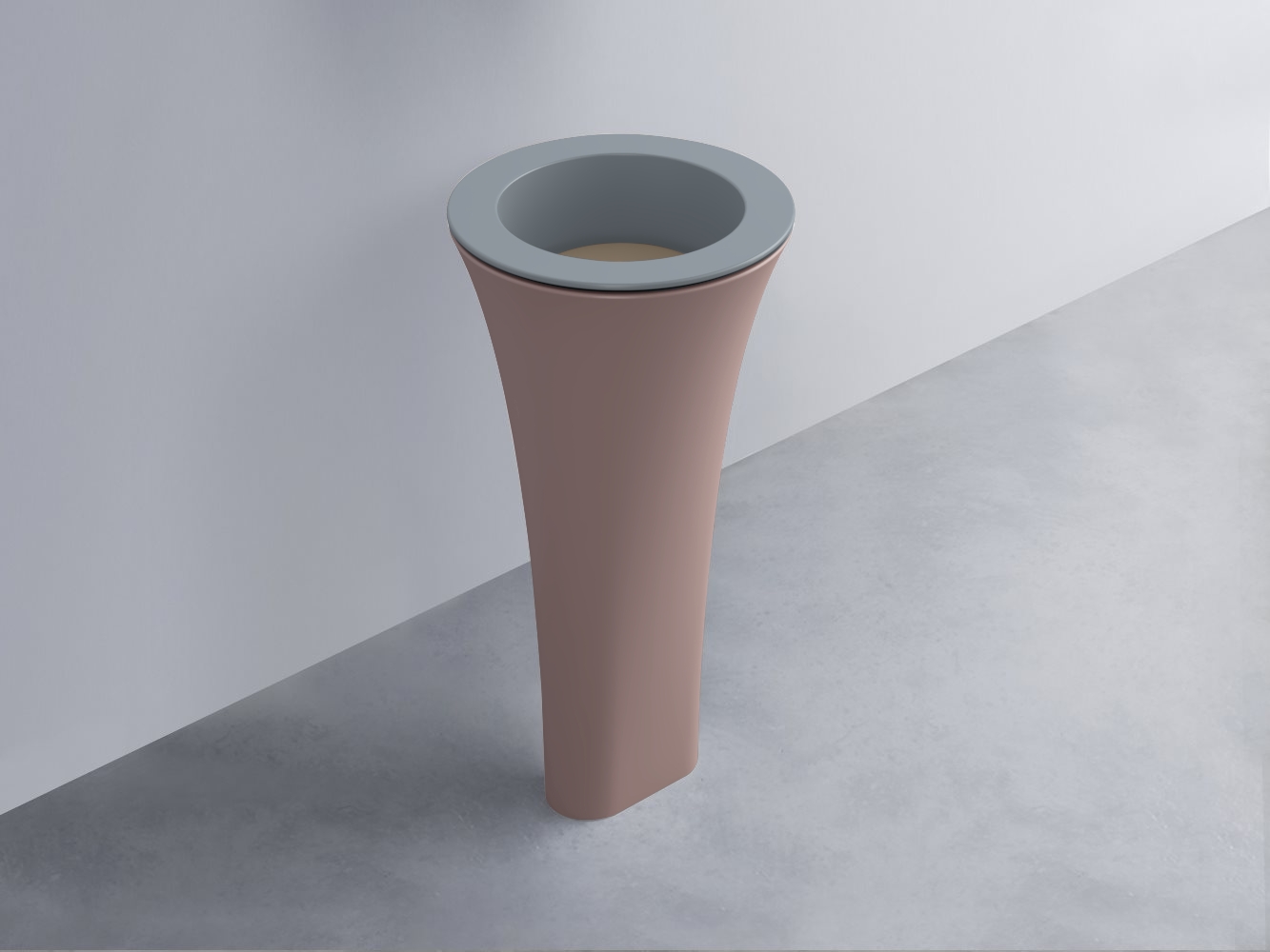 AMLA45-BR+AMPILT-AN+AMCOLT-CP Раковина Amedeo Tondo отдельностоящая cielo Enjoy + Amedeo Ceramica Cielo