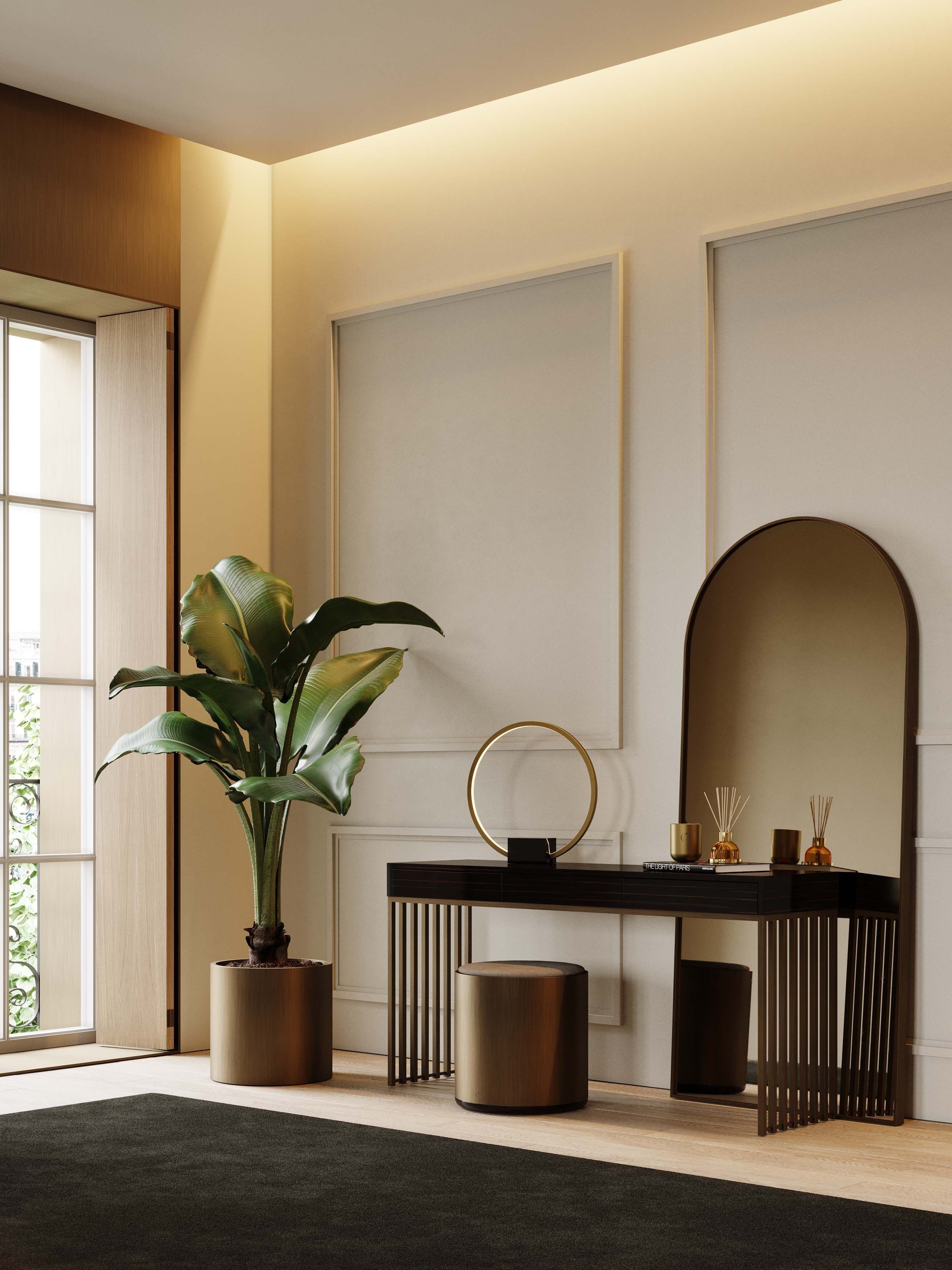 Круглый пуф из шпона Stylish Club His &amp ARCH-00044604 - Вид №7