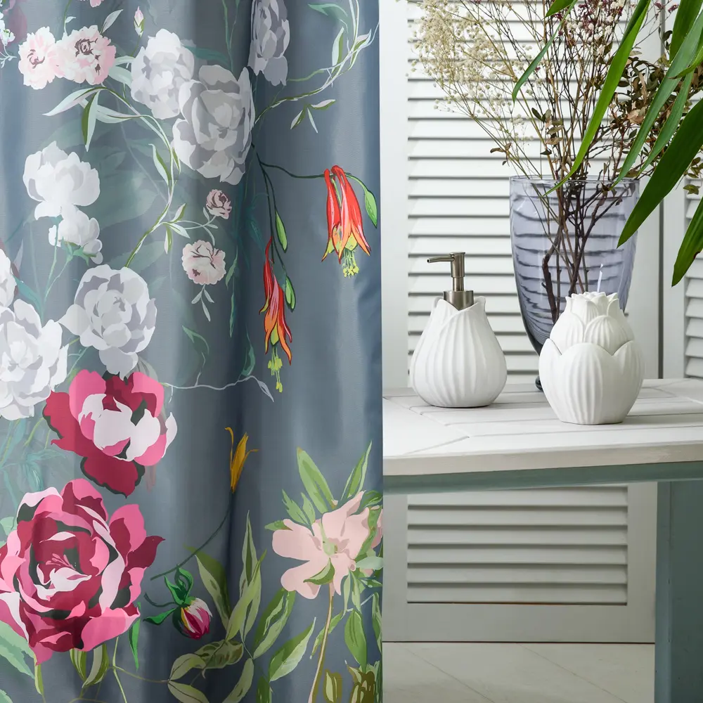 Дозатор для жидкого мыла Fleur цвет белый MOROSHKA STLM-2211580 - Вид №7