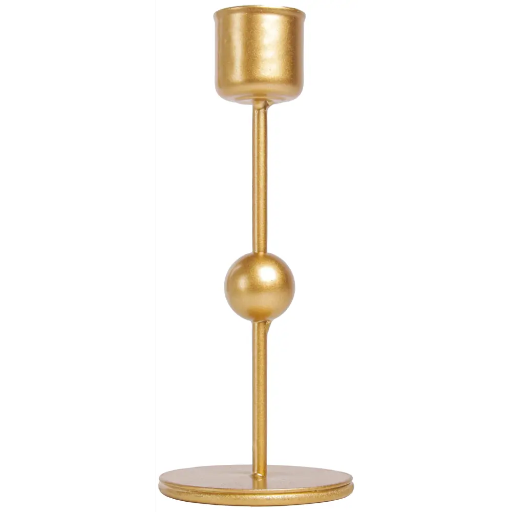 Подсвечник Comfort металл 15.5 см цвет золотой Santreyd STLM-2138033 - Вид №2