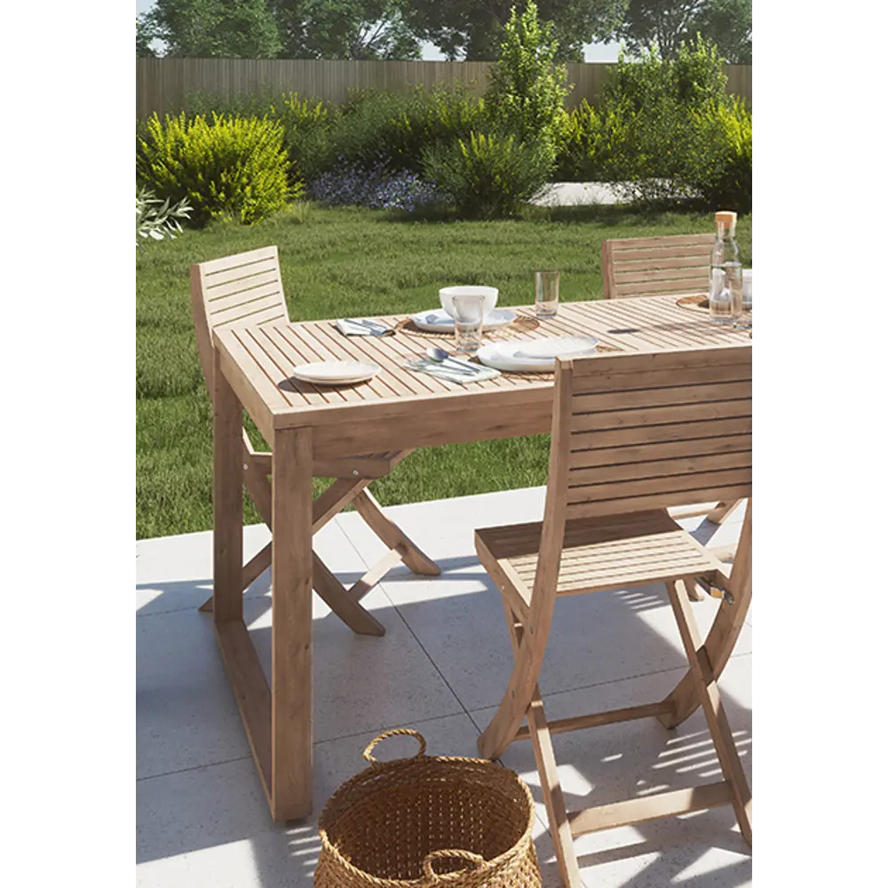 Стол садовый раздвижной Naterial Solaris 180-240x90x75 см акация светло-коричневый Товар без серии STLM-2062329 - Вид №35