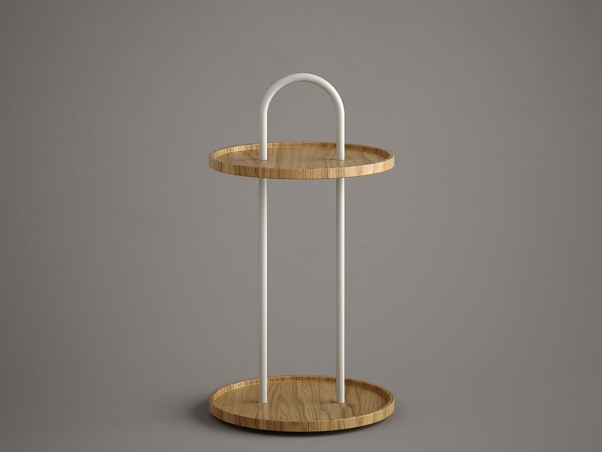 Высокий круглый деревянный журнальный столик Inbani NORM ARCH-00151541 - Вид №18