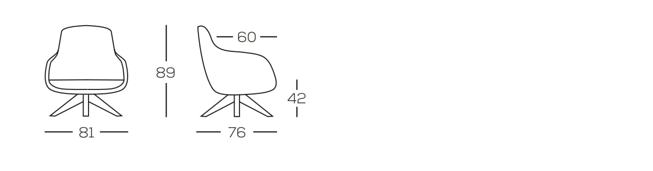 Тканевое вращающееся кресло GRUPPO FOX день Фокса ARCH-00109531 - Вид №1