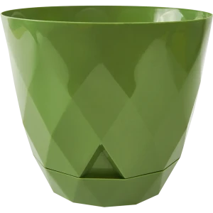 Горшок для цветов Homver Laurel ø22 h19 см v4.5 л пластик зеленый
