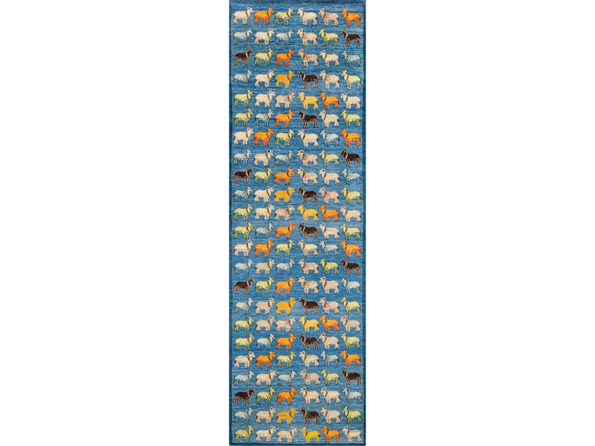 Прямоугольный шерстяной ковер на заказ Zollanvari Бродячие звери - Флора и фауна Габбе ARCH-00078311