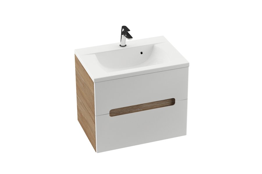 Тумба под умывальник SD 800-L CLASSIC II латте/белая Ravak X000000912 - Вид №2