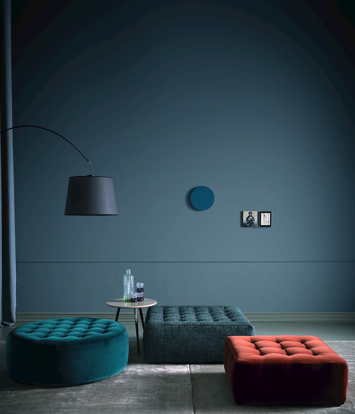 Круглый пуф из ткани BODEMA BUTTON ARCH-00075396 - Вид №2