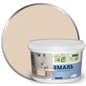 Эмаль акриловая матовая цвет бежевый 2.5 кг