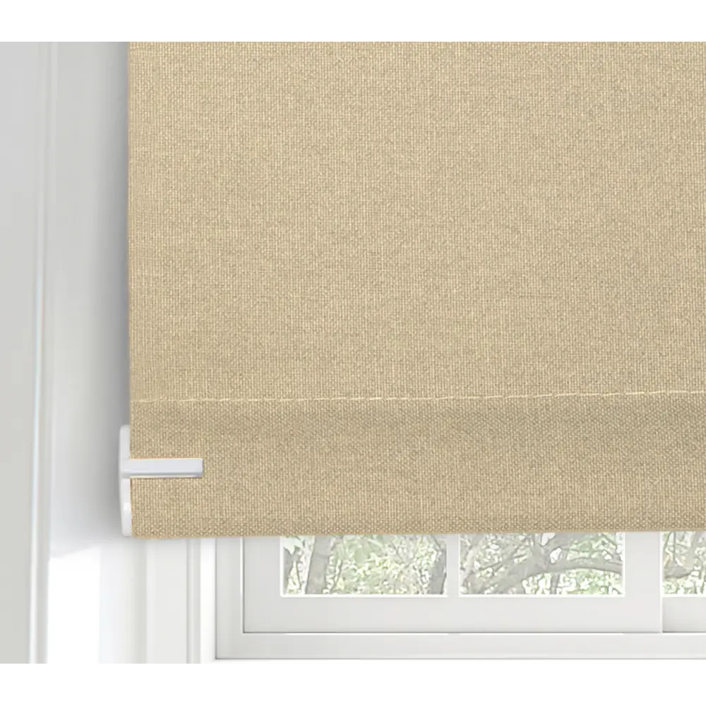 Рулонная штора KREAFORTA Karelia с полным затемнением в бежевом цвете 89390203 STLM-1566317 - Вид №7