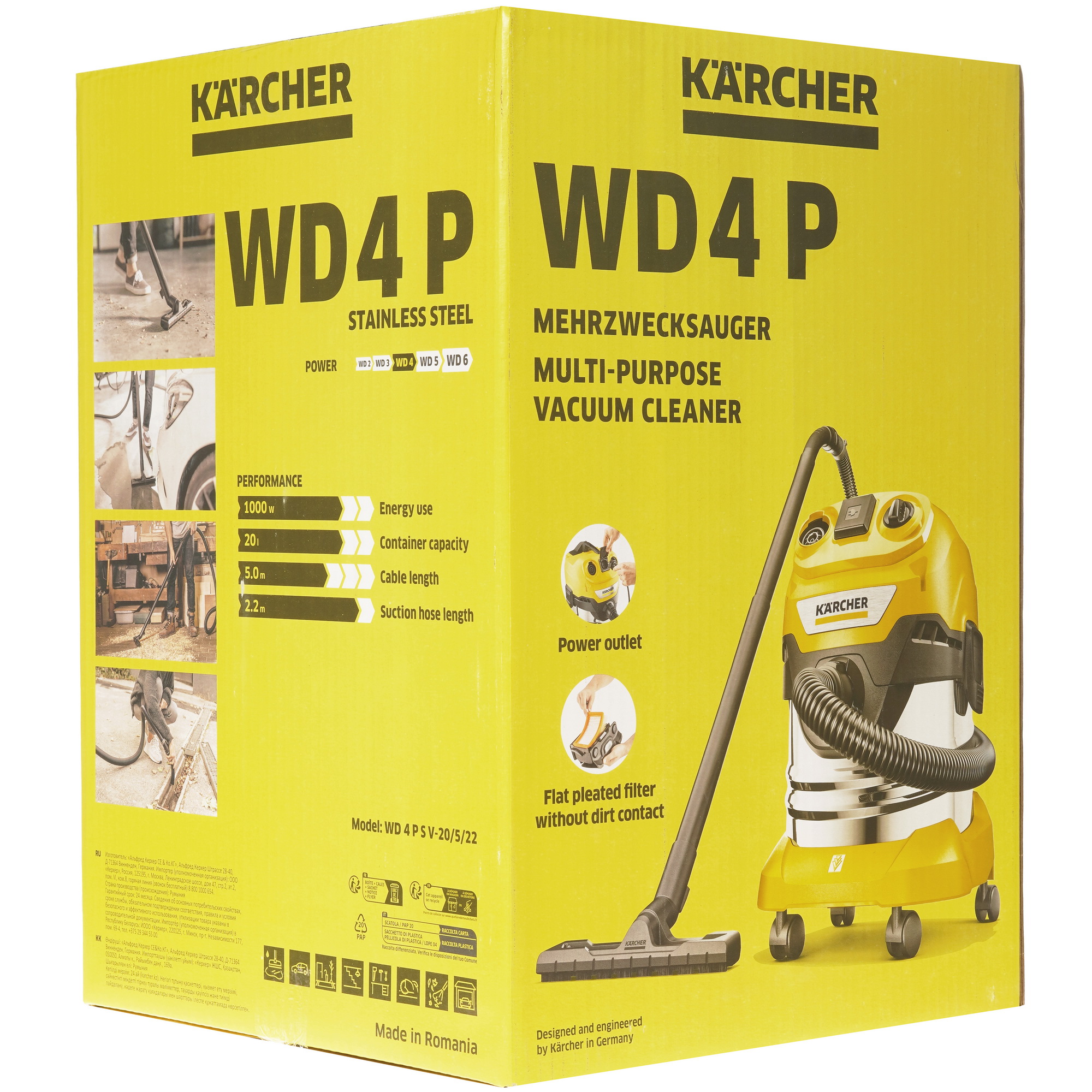 Хозяйственный пылесос  Karcher WD 4 P S V-20/5/22 5445505 STDN-0116646 - Вид №12