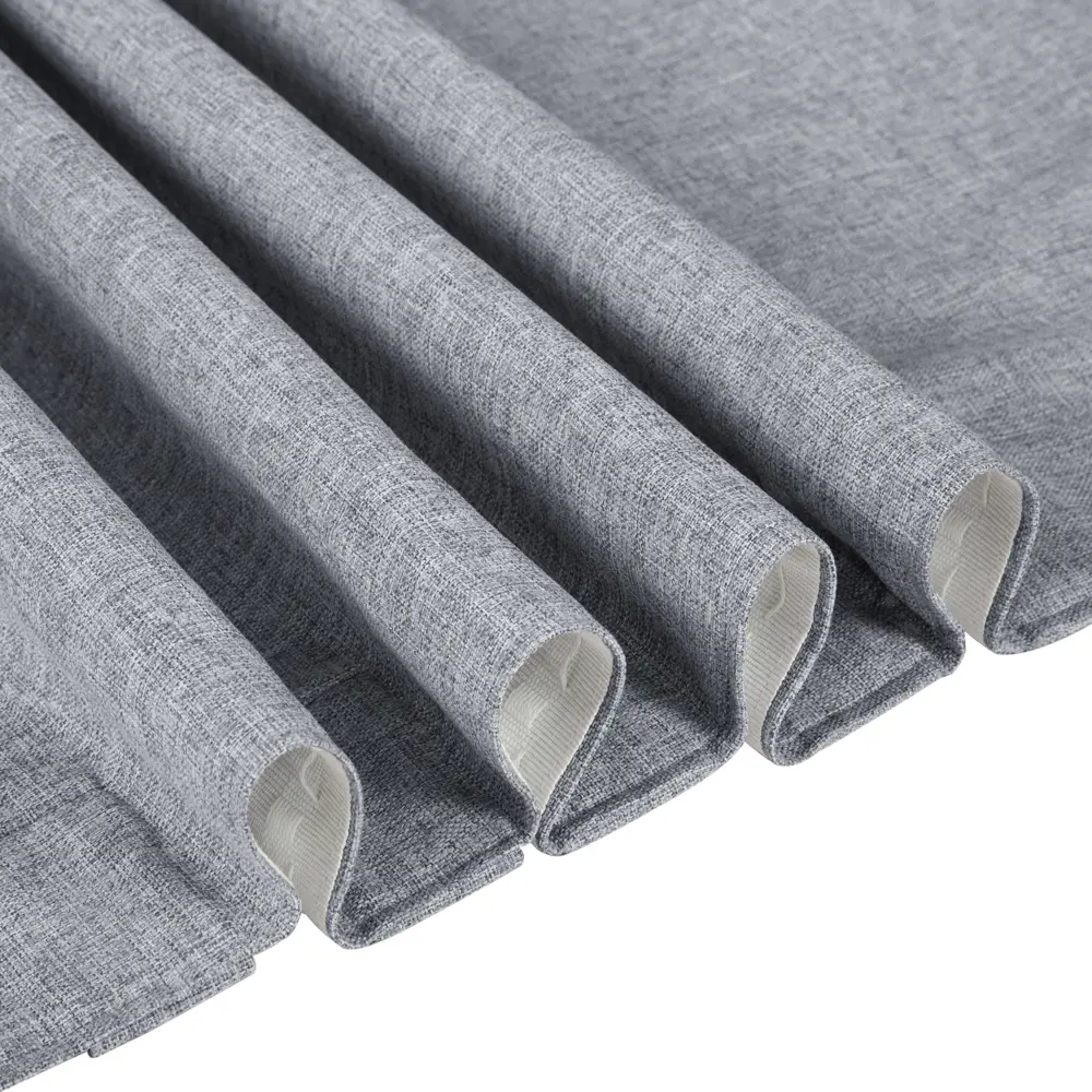 Штора на ленте Мари 200x270 см цвет темно-серый СТОЛИЦА ТЕКСТИЛЯ STLM-2103482 - Вид №5