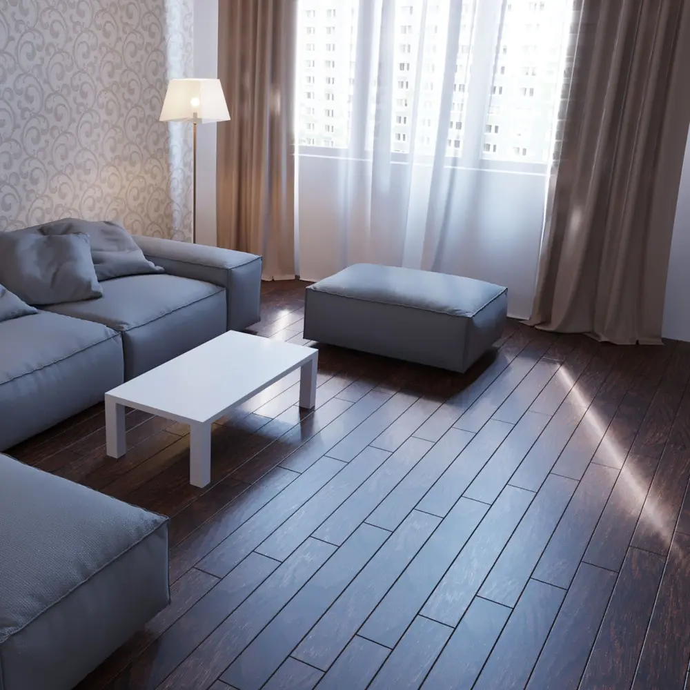 Паркетная доска трёхполосная «Дуб Шанти KY» лак 1.678 м² Santreyd STLM-2211203 - Вид №3