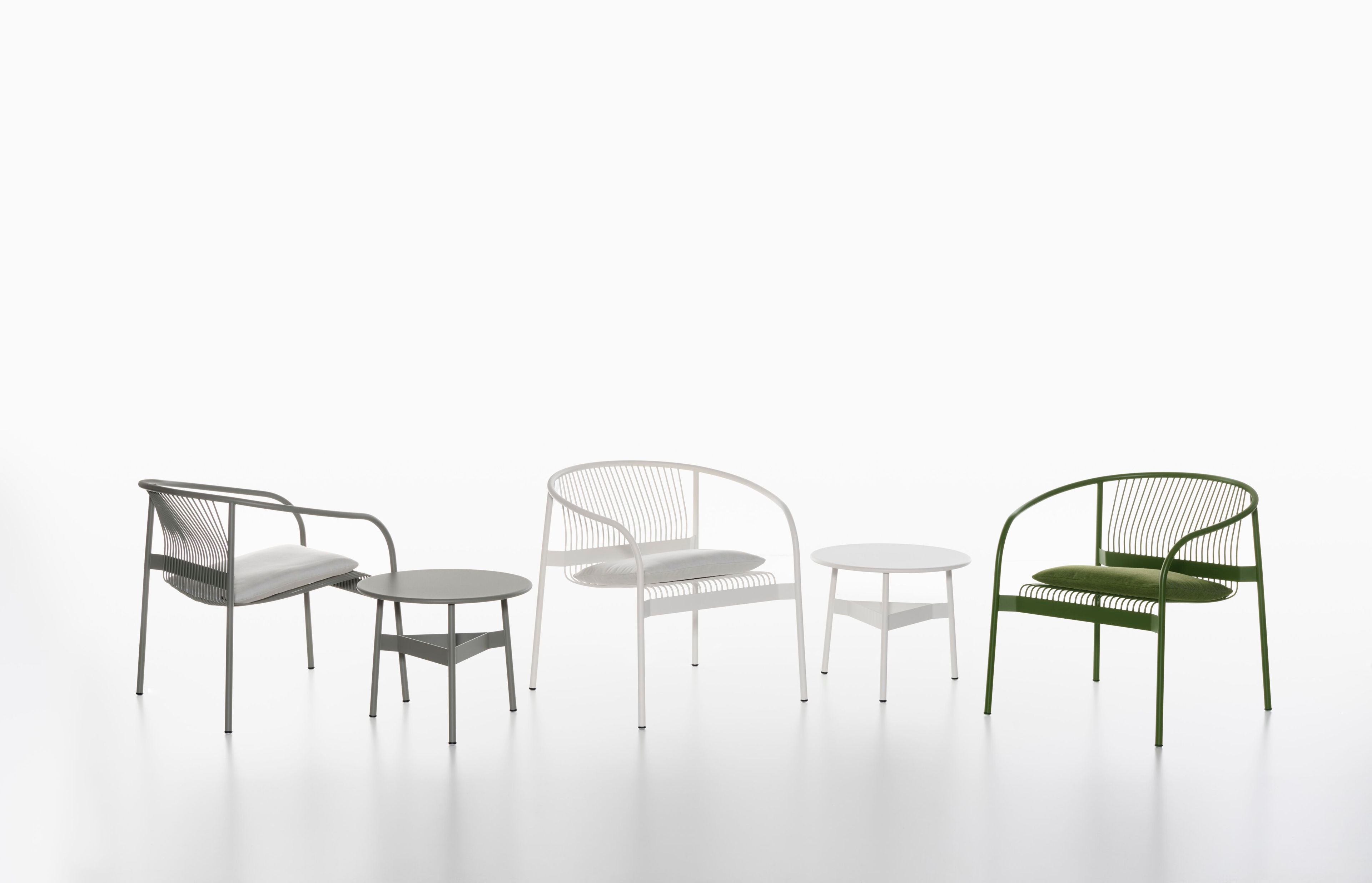 Круглый металлический журнальный столик Plank Velit ARCH-00093920 - Вид №2