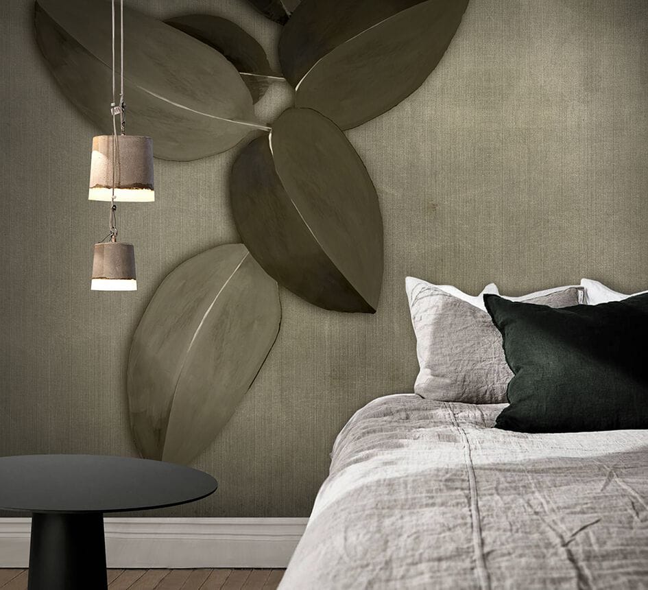 Обои с цветочными мотивами N.O.W. Edizioni CONCRETE / FICUS AUREA ARCH-00146339 - Вид №2