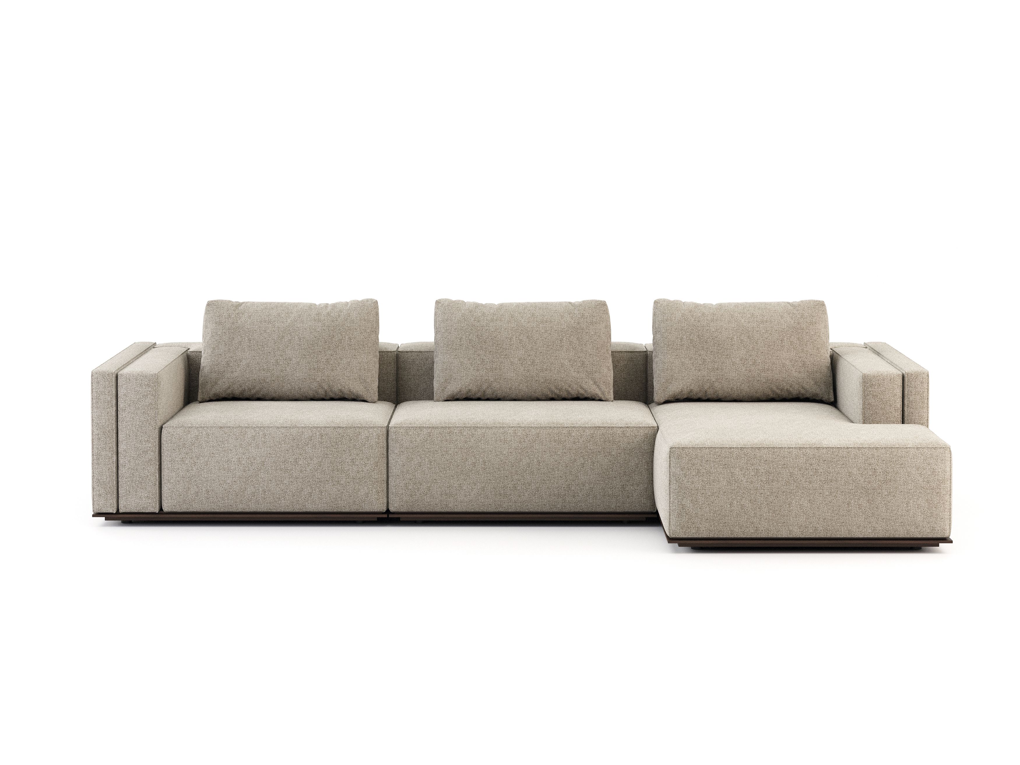 Секционный тканевый диван с полуостровом Stylish Club Landform ARCH-00148980 - Вид №1