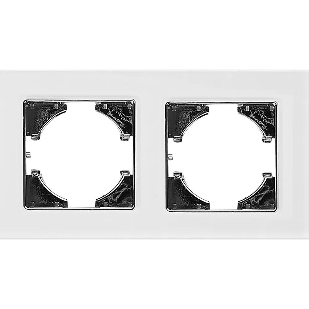 Двухпостовая рамка GUSI Electric Ugra для розеток и выключателей 86408197 STLM-0068770