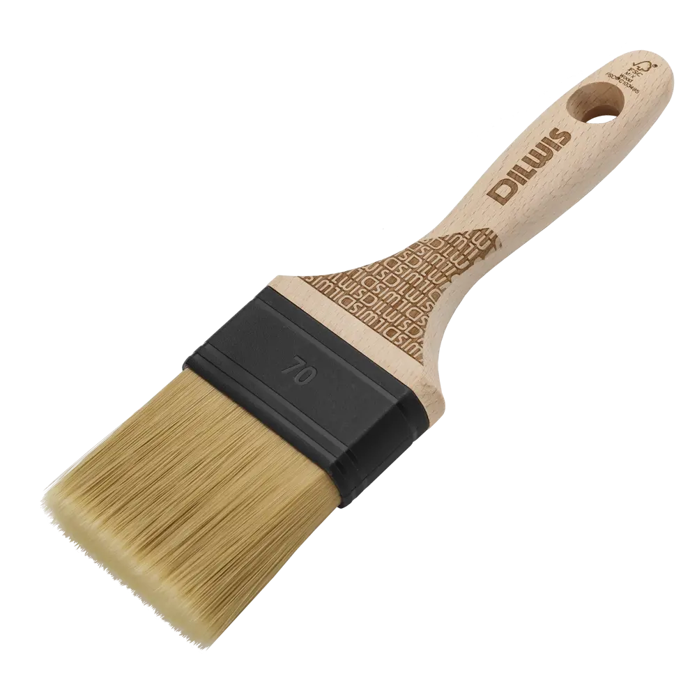 Кисть плоская универсальная 70 мм DILWIS синтетическая щетина STLM-2015833