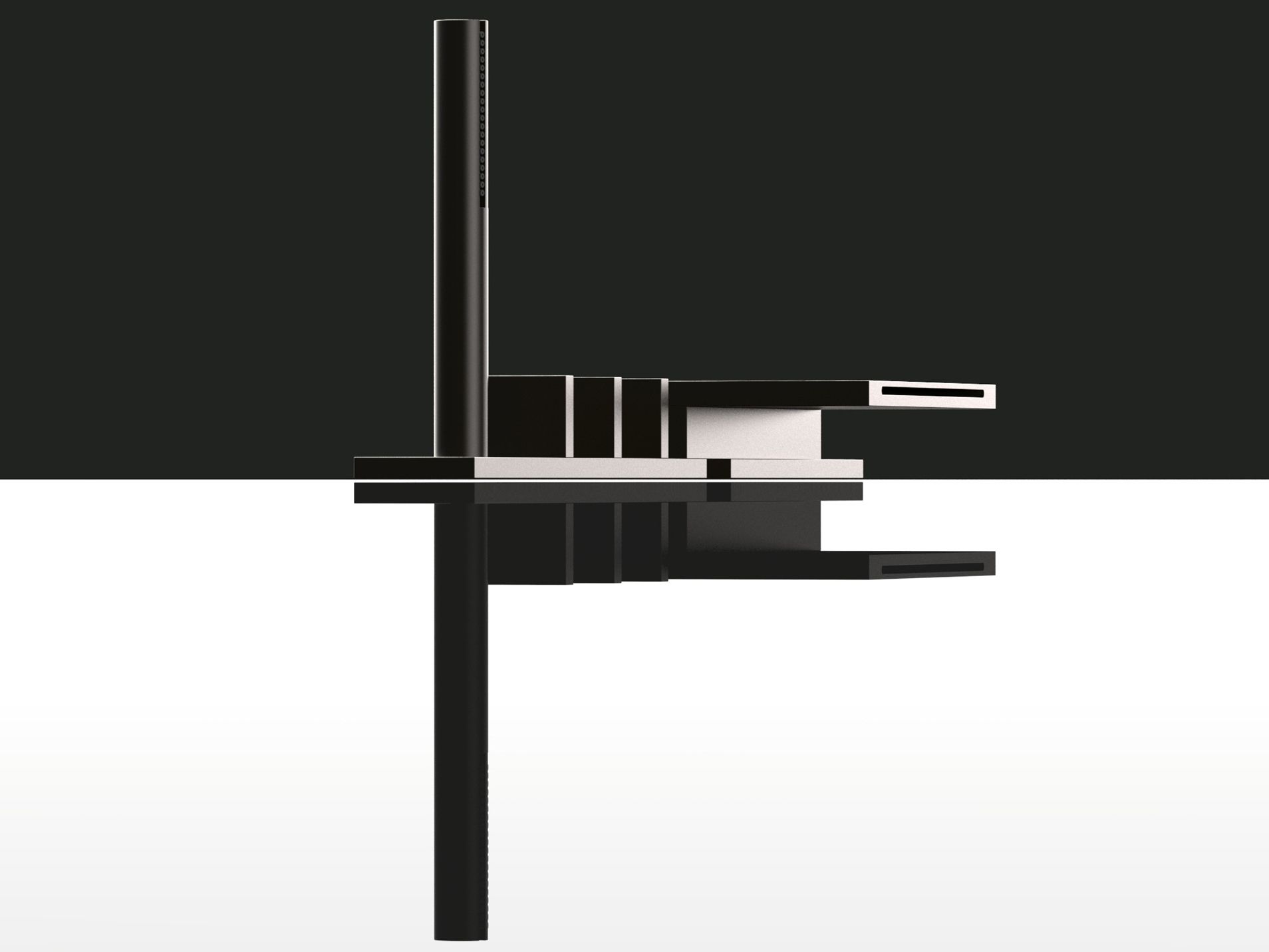 Водопад смеситель для ванны с ручным душем ABOUTWATER ARCH-00101775