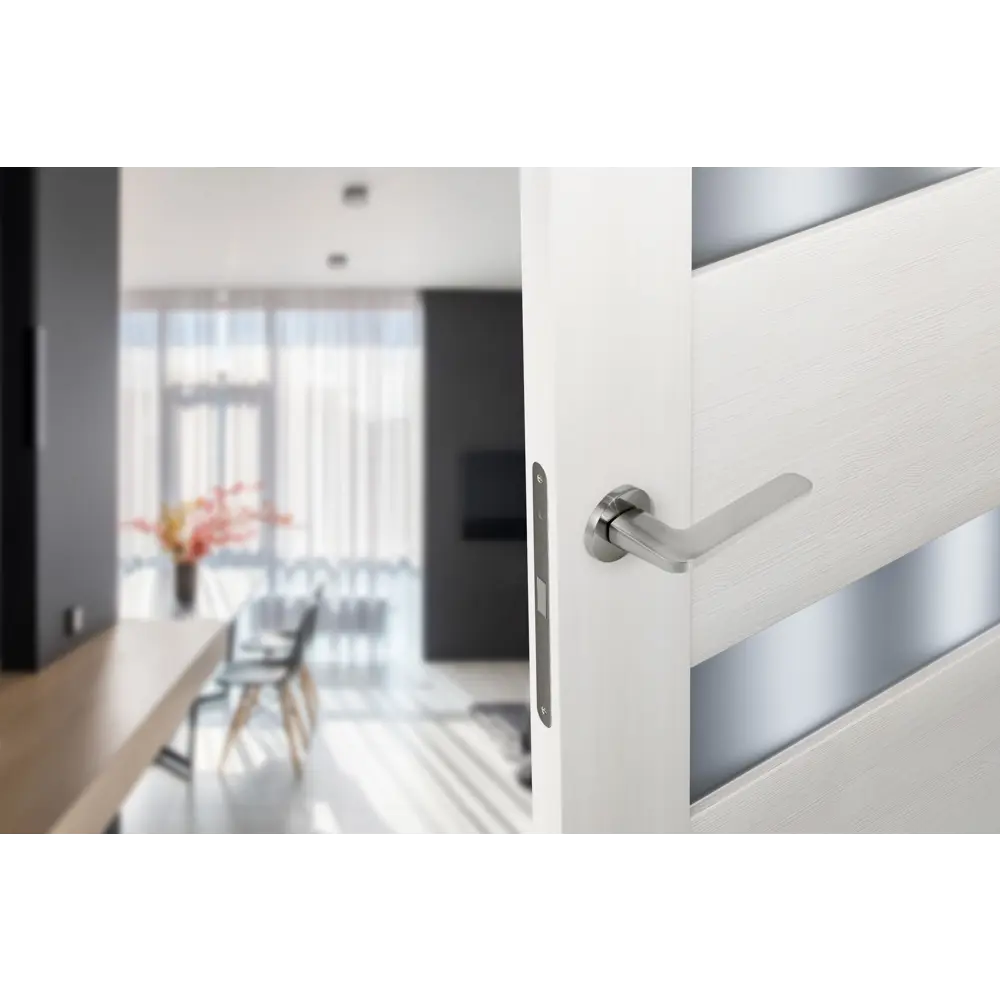 Дверные ручки EDSON EDS-109H-R2 в цвете никель для межкомнатных дверей 85168671 STLM-0059347 - Вид №5