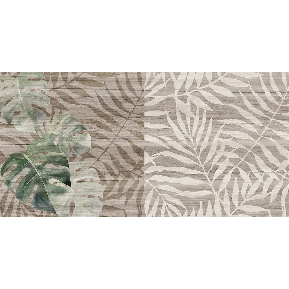Плитка настенная Organic с узором 20х40 см 1.2 м² цвет серый 82794813 STLM-2079834 Santreyd