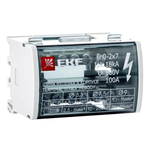 Шина нулевая EKF в защитном корпусе для электрощитов 84407558