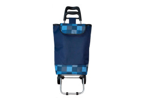 16215311 Хозяйственная тележка на 2 колесах с сумкой, ткань, синяя №1 ТХС06 FlexMet