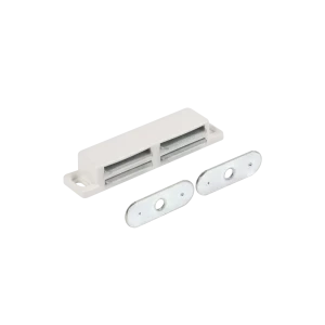 Защелка магнитная 18x75 мм пластик цвет белый