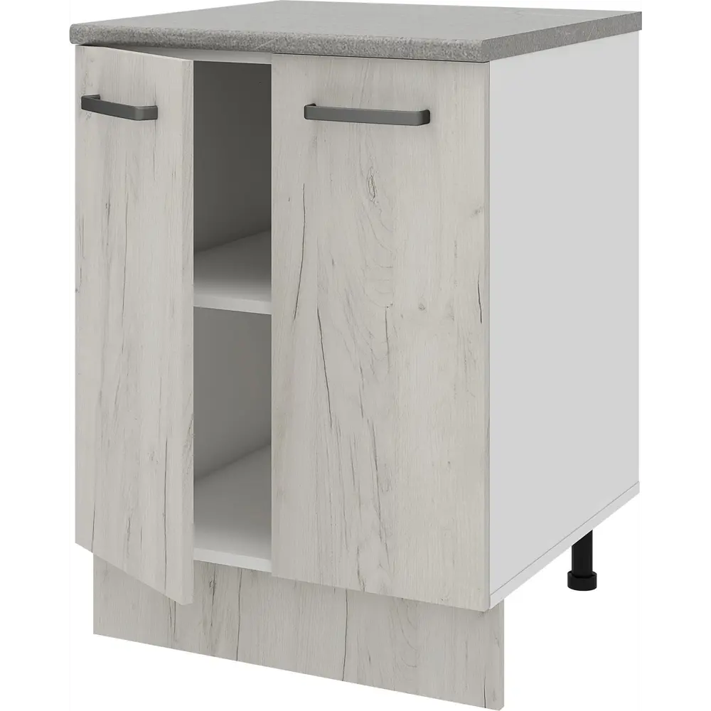 Напольный кухонный шкаф Santreyd Дейма 60 см светлый с серой столешницей 86720861 STLM-1584844 - Вид №6