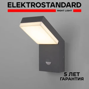 Светильник настенный светодиодный уличный Elektrostandard a053947 IP54 с датчиком движения