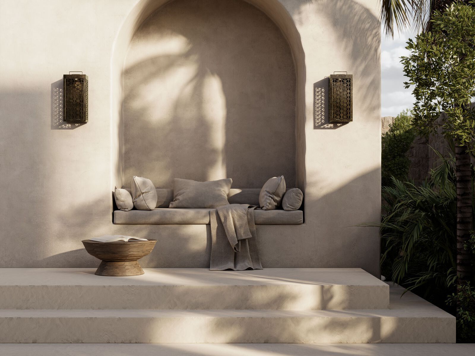 Латунная светодиодная наружная настенная лампа Il Fanale Grid ARCH-00049371 - Вид №2