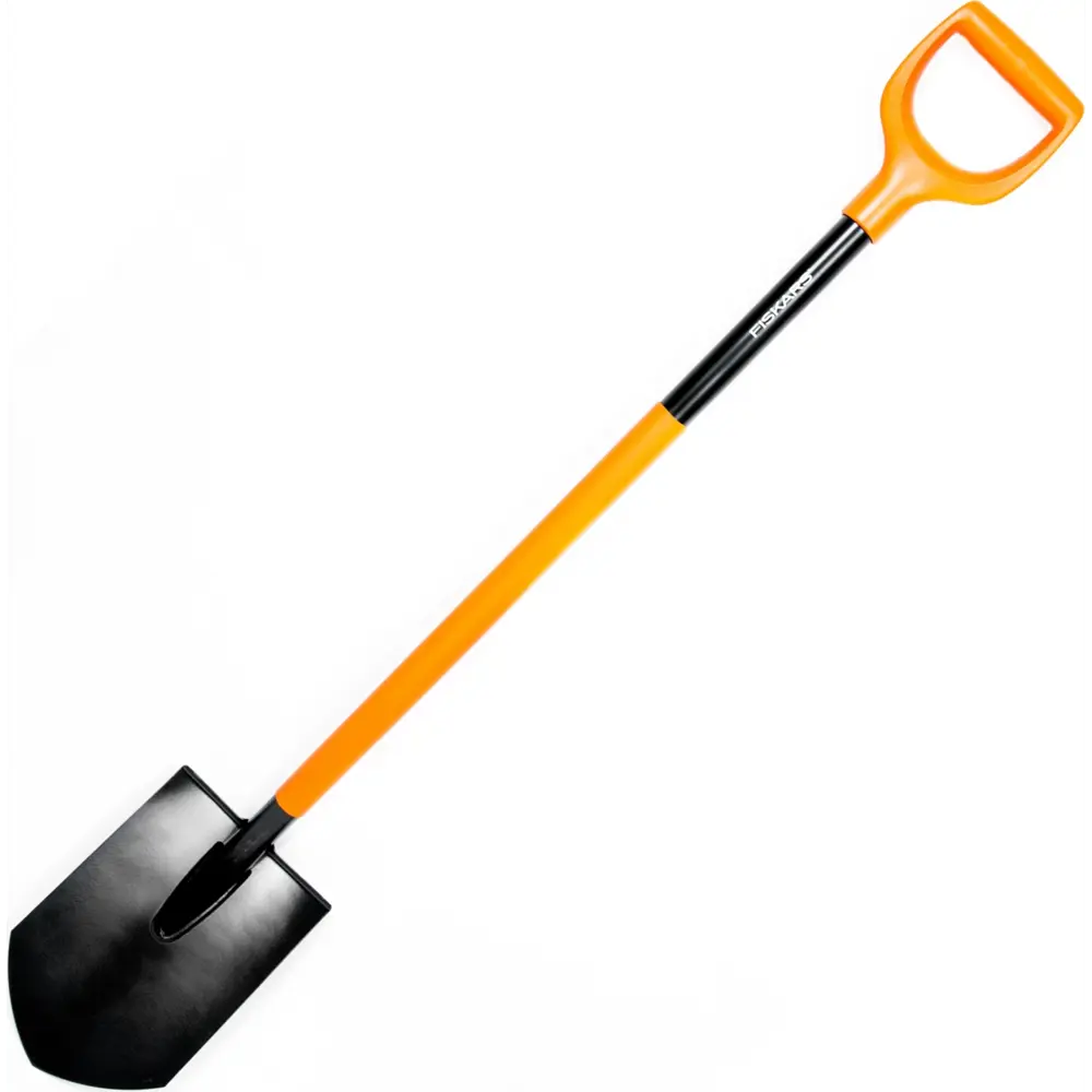 Лопата штыковая Solid Plus 121 см сталь с черенком FISKARS STLM-2069329 - Вид №1
