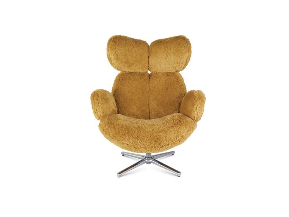 Тканевое вращающееся кресло с подлокотниками ROCHE BOBOIS Целлюлоза ARCH-00056797 - Вид №2