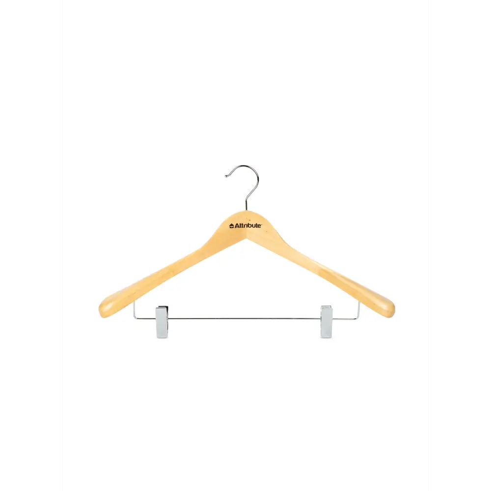 Плечики Attribute hanger 3.5x27x44 см дерево/металл цвет бежевый