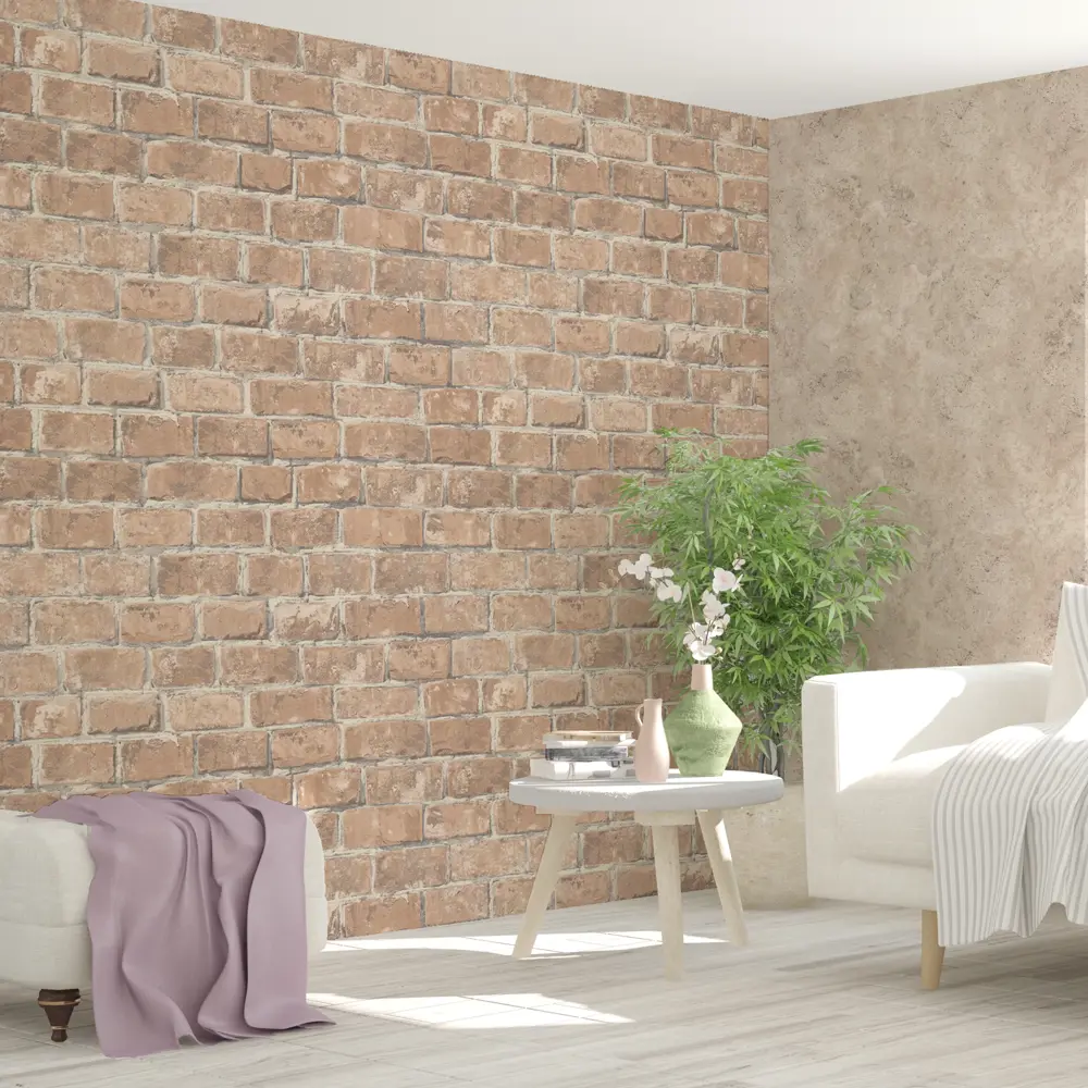 Обои флизелиновые Inspire Rock коричневые 1.06 м Trench 5 STLM-2051450 - Вид №4