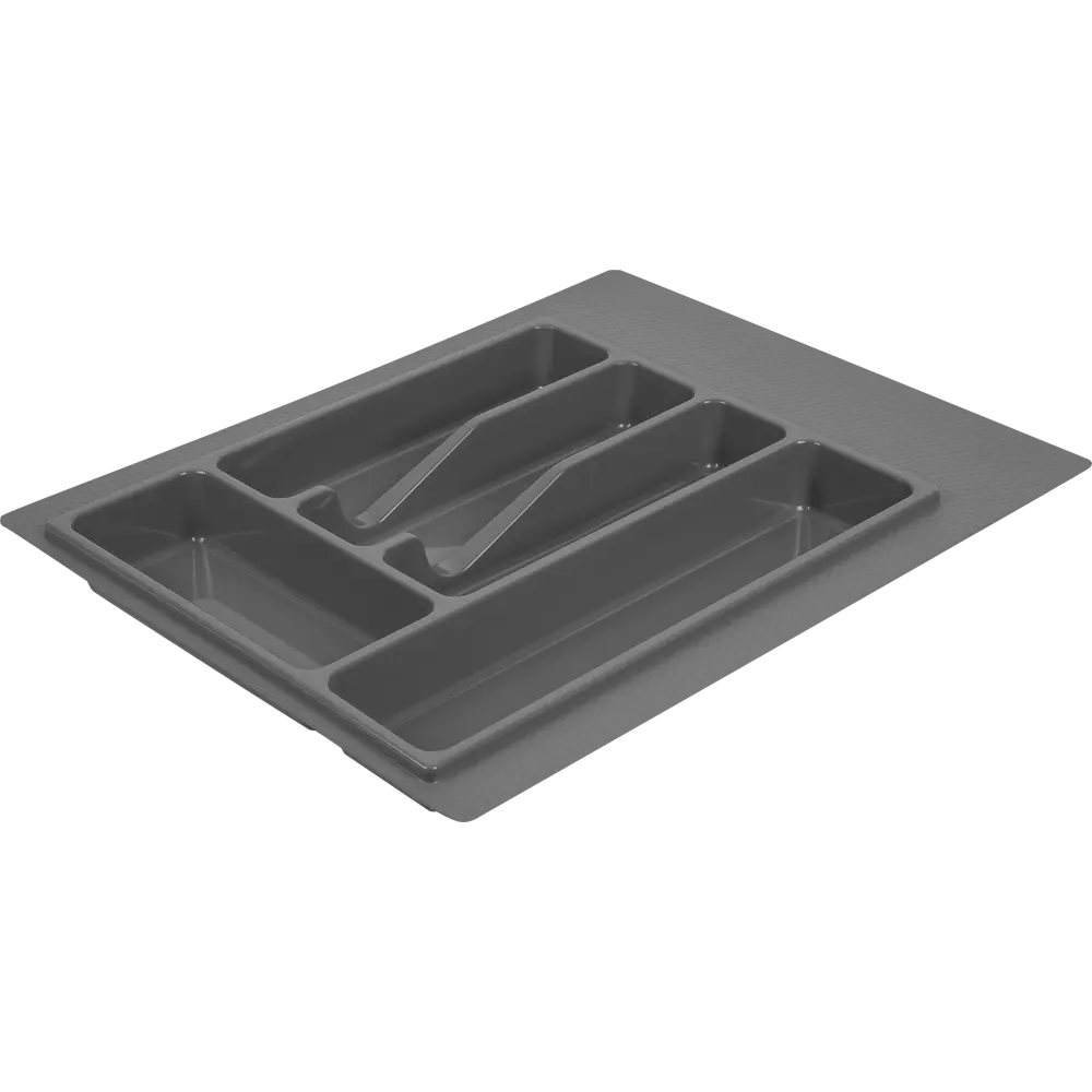 Лоток для столовых приборов Edson 40x45 см пластик цвет серый STLM-2017528