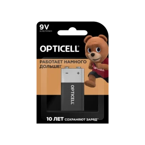 Батарейка Opticell Basic алкалиновая 6LR61 крона 1 шт.