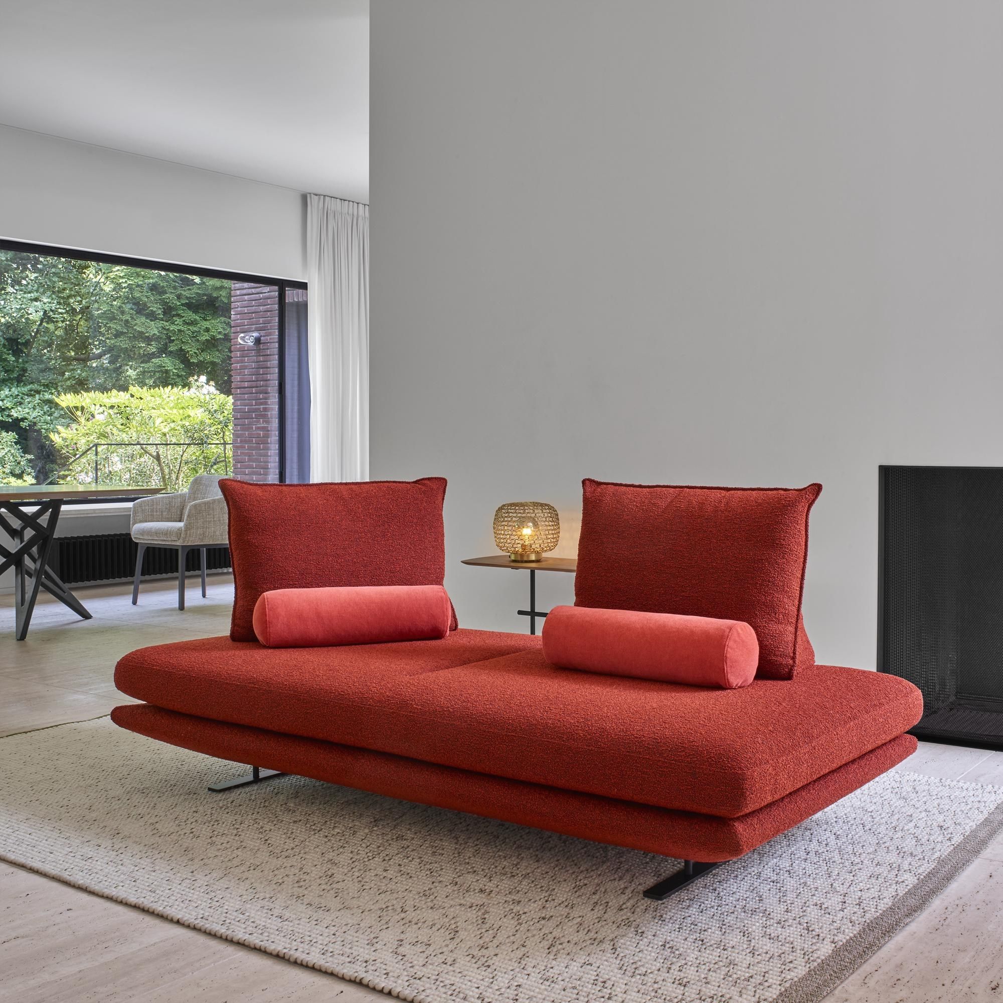 Мягкая скамейка из ткани со спинкой Ligne Roset ARCH-00145434 - Вид №2