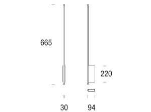 Алюминиевый светодиодный настенный светильник / потолочный светильник